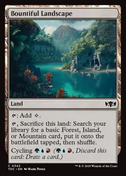 MTG Bountiful Landscape ** Tarkir: Dragonstorm Commander ** English - Image 1