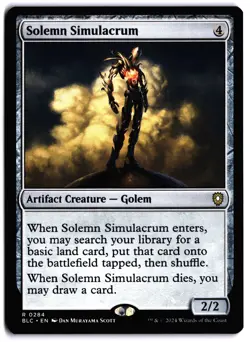 Solemn Simulacrum NM BLC Commander: Bloomburrow MTG - Image 1