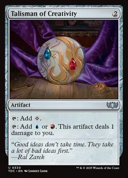 MTG Talisman of Creativity ** Tarkir: Dragonstorm Commander ** English - Image 1