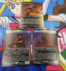 Frodo, Sauron's Bane, Samwise the Stouthearted, Gollum, Patient Plotter MTG - Image 1