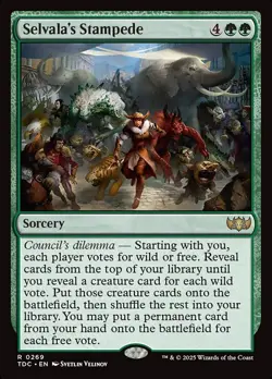 MTG Selvala's Stampede ** Tarkir: Dragonstorm Commander ** English - Image 1