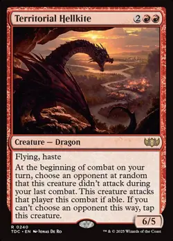 MTG Territorial Hellkite ** Tarkir: Dragonstorm Commander ** English - Image 1