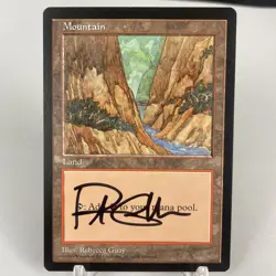 MTG Signed APAC Promo Mountain Blue Pack Signed by Rebecca Guay - Artist - Image 1