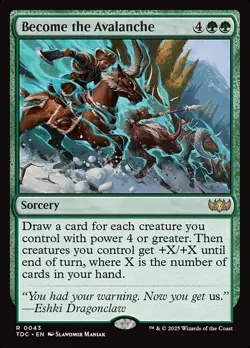 MTG Become the Avalanche ** Tarkir: Dragonstorm Commander ** English - Image 1