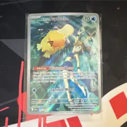 Pokemon Misty's Psyduck Illustration Rare Full Art Holo Sv10 193/182 - Image 1
