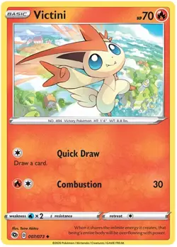 Victini 007/073 Common Champion's Path Pokemon - Image 1