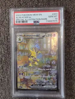✨ PSA 10 GEM MINT – Alakazam ex #201 SIR | 2023 Pokemon 151 ✨ - Image 1