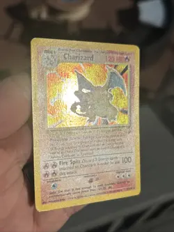 Pokemon Charizard Base set 2 vintage lightly Holo swirl Vintage Old School WOTC - Image 2