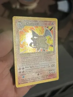 Pokemon Charizard Base set 2 vintage lightly Holo swirl Vintage Old School WOTC - Image 4