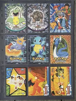 Pokemon Lot Of Blue Topps Pikachu’s Vacation Mewtwo Strikes Back 54 Cards - Image 4