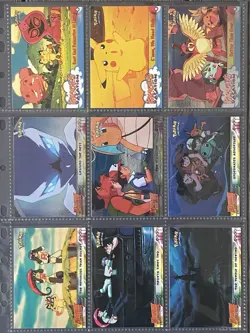 Pokemon Lot Of Blue Topps Pikachu’s Vacation Mewtwo Strikes Back 54 Cards - Image 5