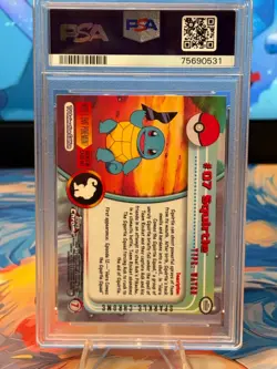 2000 TOPPS CHROME POKEMON T.V. SPARKLE #7 SQUIRTLE PSA 8 *POP 10* - Image 3