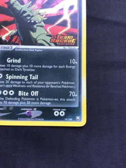Pokemon Cards: EX Team Rocket Returns Reverse Holo: Dark Tyranitar 19/109 - Image 5