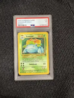 2000 Pokemon Game Venusaur Holo #18 Base II PSA 3 - Image 1