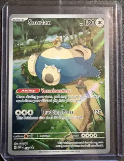 Pokemon TCG Snorlax Scarlet and Violet Black Star Promos 051 Holo Card - Image 1