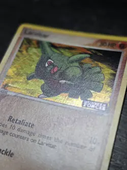Pokemon TCG Larvitar Stamped Reverse Holo Ex Unseen Forces - Image 2