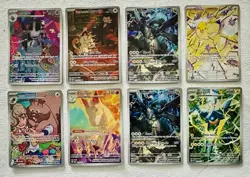 Pokemon Lot of 8 Illustration Rare’s: N’s Zekrom X2, Rapidash, Meowth, - Image 1