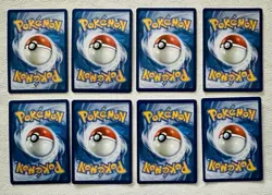 Pokemon Lot of 8 Illustration Rare’s: N’s Zekrom X2, Rapidash, Meowth, - Image 2