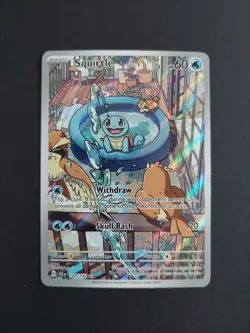 Pokemon TCG Squirtle 148/142 Illustration Rare Stellar Crown NM - Image 1