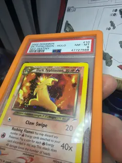 2002 POKEMON NEO DESTINY #10/105 DARK TYPHLOSION HOLO PSA 8 - Image 4