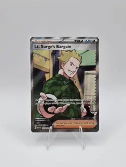 170/132 Lt. Surge’s Bargain - ME01 Mega Evolution - Ultra Rare NM Pokemon - Image 1