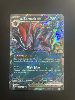 2025 Pokemon SV Journey Together - N's Zoroark ex #098/159 - DOUBLE RARE- MINT - Image 1