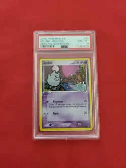 Pokemon: Spoink #62/100 Reverse Holo Crystal Guardians 2006 STAMPED- PSA 8 - E30 - Image 1