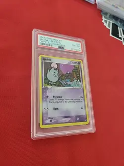 Pokemon: Spoink #62/100 Reverse Holo Crystal Guardians 2006 STAMPED- PSA 8 - E30 - Image 5