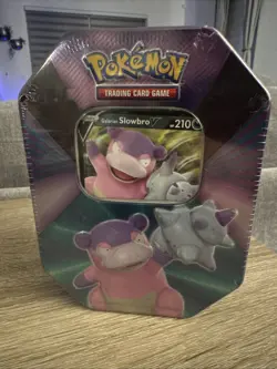 Pokemon TCG V Forces Tin Galarian Slowbro New & Factory Sealed 820650808401 - Image 1