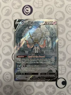 POKEMON TCG ZACIAN V GG48/GG70 CROWN ZENITH ULTRA RARE HOLO 220HP - Image 1