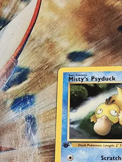 2000 Pokemon Gym Heroes 1st Edition - Misty's Psyduck 54/132 Uncommon - LP/NM - Image 2