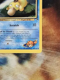 2000 Pokemon Gym Heroes 1st Edition - Misty's Psyduck 54/132 Uncommon - LP/NM - Image 4