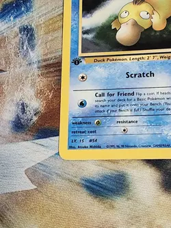 2000 Pokemon Gym Heroes 1st Edition - Misty's Psyduck 54/132 Uncommon - LP/NM - Image 5