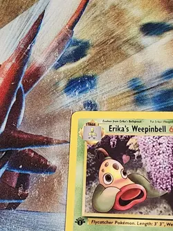2000 Pokemon Gym Heroes 1st Edition - Erika's Weepinbell 48/132 Uncommon - LP - Image 2