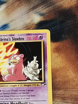 2000 Pokemon Gym Heroes 1st Edition - Sabrina's Slowbro 60/132 Uncommon - LP - Image 3