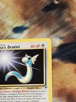 2000 Pokemon Gym Heroes 1st Edition - Erika's Dratini 42/132 Uncommon - LP - Image 3