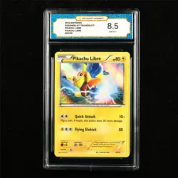 TQG 8.5 NM-MT+ 2016 Pokemon ENG Pikachu Libre 30/30 - Image 1