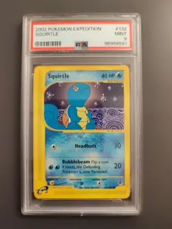 Squirtle e-Series Expedition Base 132/165 Pokemon PSA 9 - Image 1