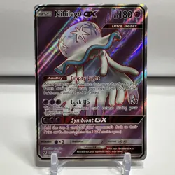2017 Pokemon TCG Crimson Invasion Nihilego GX 103/111 Full Art UR NM One Owner - Image 1