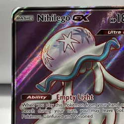 2017 Pokemon TCG Crimson Invasion Nihilego GX 103/111 Full Art UR NM One Owner - Image 2