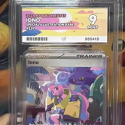 Iono 237/091 Special Illustration Rare Pokemon TCG S&V Paldean Fates Ace 9 - Image 4