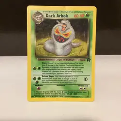 Pokemon Dark Arbok 2/82 Team Rocket Holo Rare Unlimited TCG - Image 1