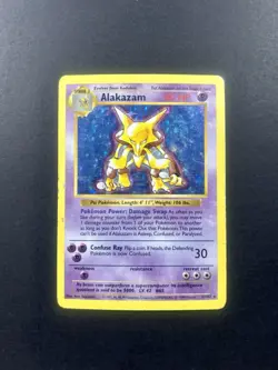 1999 Pokemon Alakazam Shadowless Holofoil MP #1 Holo Vintage Rare Base Set - Image 1