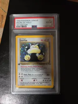 1999 Pokemon Jungle Snorlax Holo 1st Edition #11 PSA 6 - Image 1