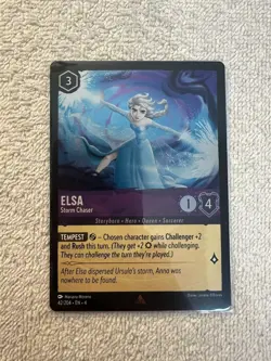 Disney Lorcana - Elsa - Storm Chaser 42/204 - Cold - Foil - Ursula's Return - Image 1