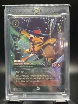 Disney Lorcana Negaduck Public Enemy Number One Enchanted Winterspell 232/204 - Image 1