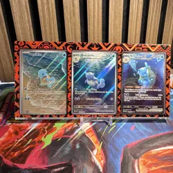 Pokemon 151 Set Card Lot Squirtle 151 Wartortle 151 Blastoise EX 151 English - Image 1