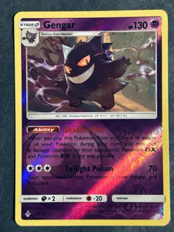 Gengar 70/214 Sm-Unbroken Bonds Reverse Holo Rare Pokemon Card NM - Image 2