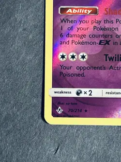 Gengar 70/214 Sm-Unbroken Bonds Reverse Holo Rare Pokemon Card NM - Image 5