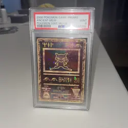 2000 Pokemon Ancient Mew Pokemon Movie Game Promo Double Holo Card PSA 9 Mint - Image 1